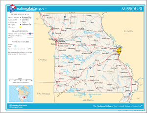 Map of Missouri Map of Missouri