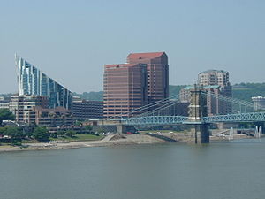 Covington Skyline from US 27 Bridge
